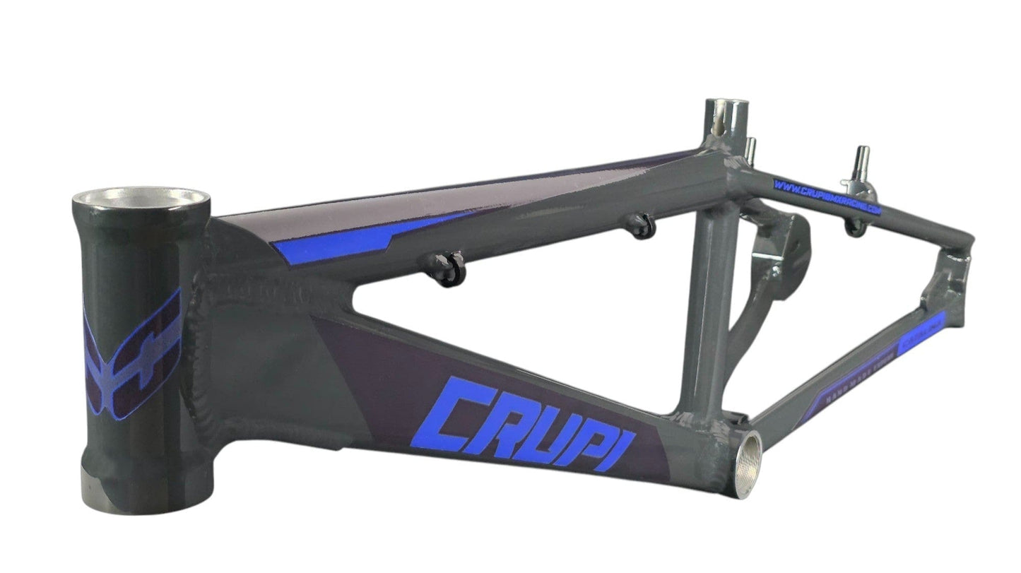 Crupi BMX frame Charcoal Gray & Blue