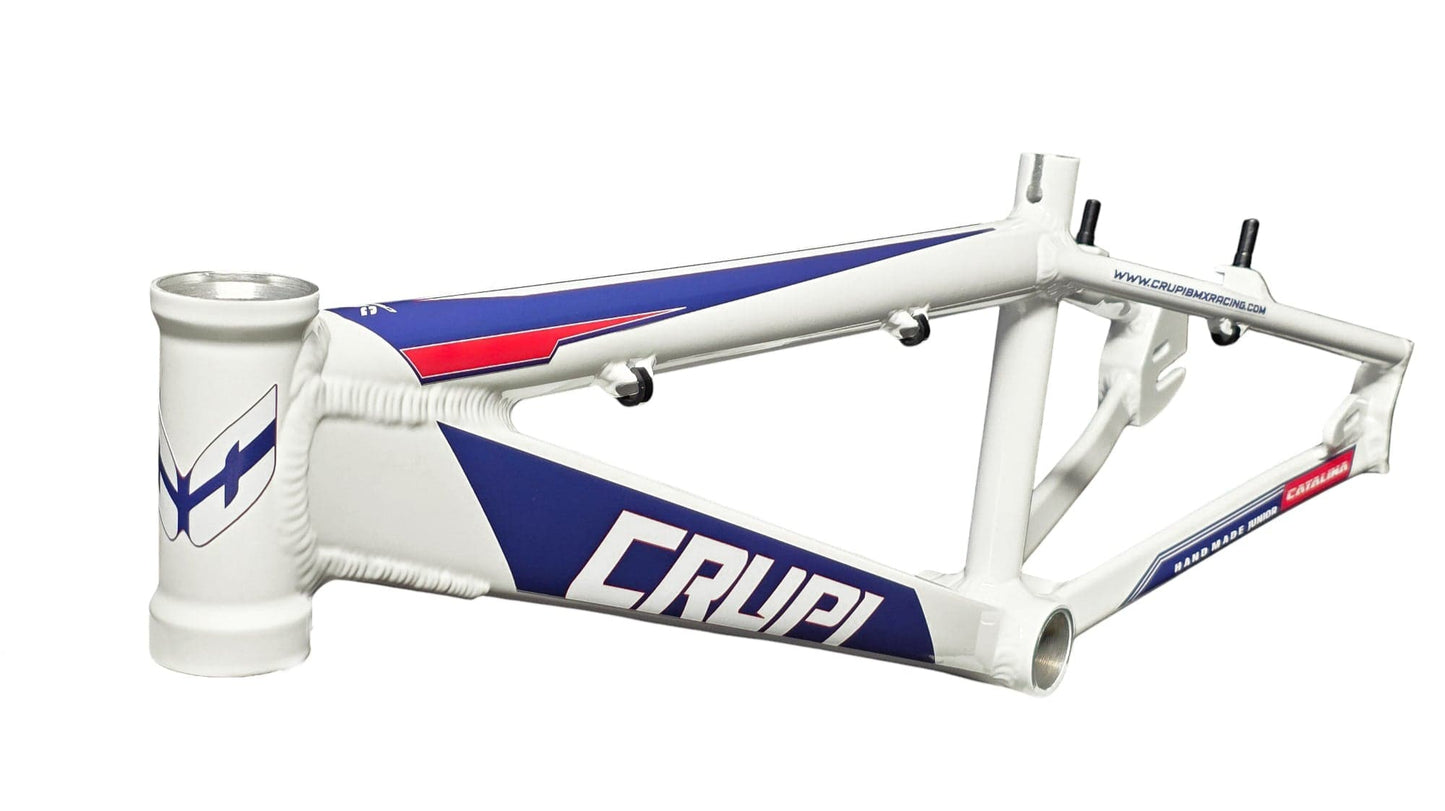 Crupi BMX frame White with red white & blue