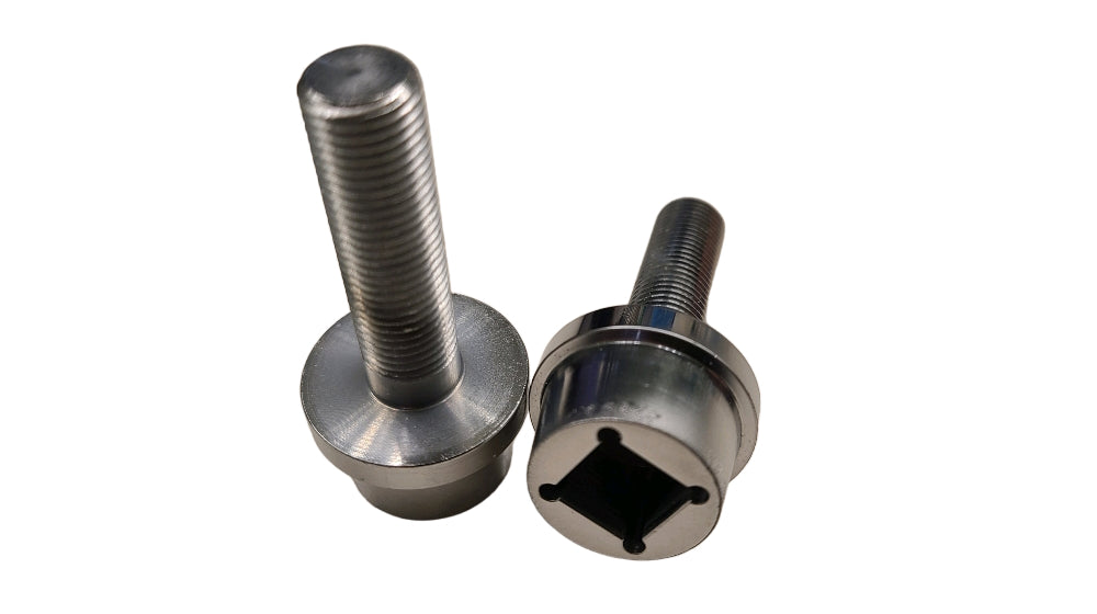 Diabolic Dots Chromoly Female Axle Bolts - 3/8" Metric