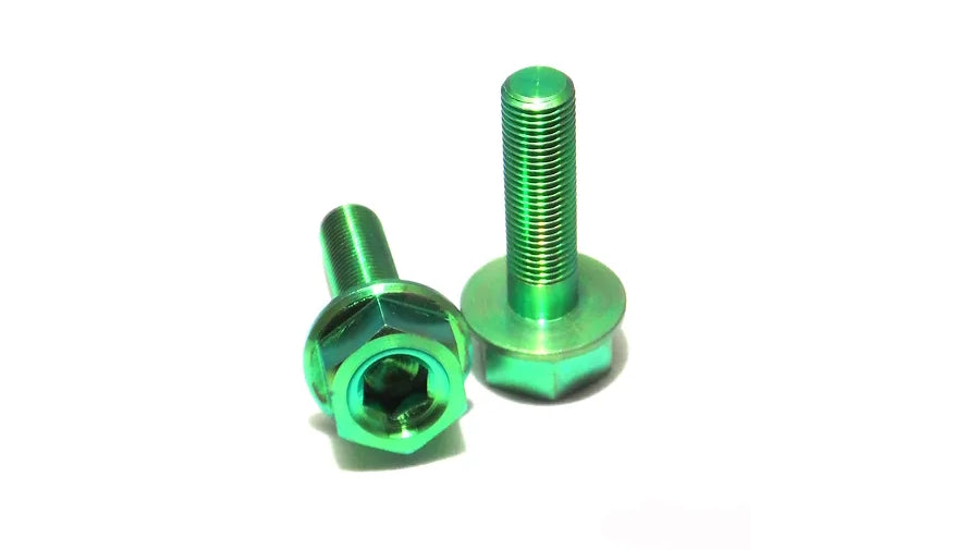 Diabolic Titanium Female Axle Bolts - 3/8" Metric & Profile
