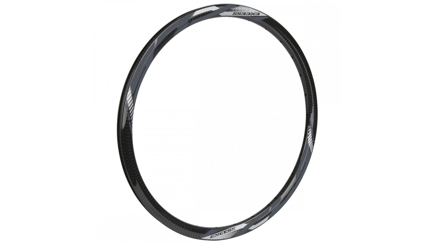 Llanta Excess XLS Fibra de Carbono Sin Freno 20 X 1 1/8 y 1 3/8" 28H