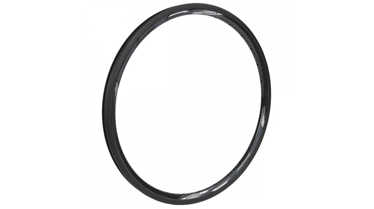 Superficie de freno de llanta de fibra de carbono XLS excedente 20 X 1 1/8 y 1 3/8" 36H