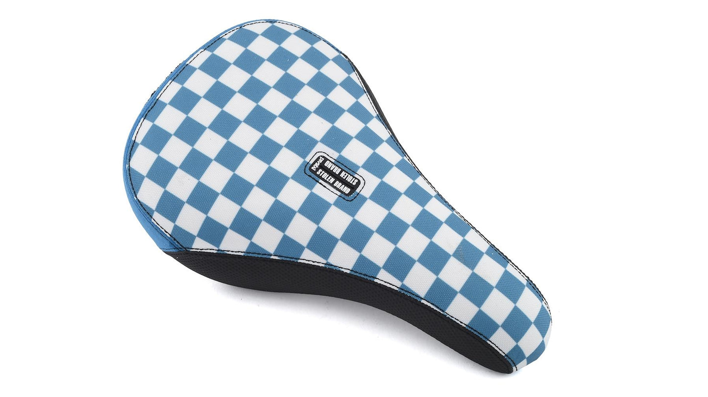 Asiento pivotante Fast Times XL a cuadros azul y blanco robado