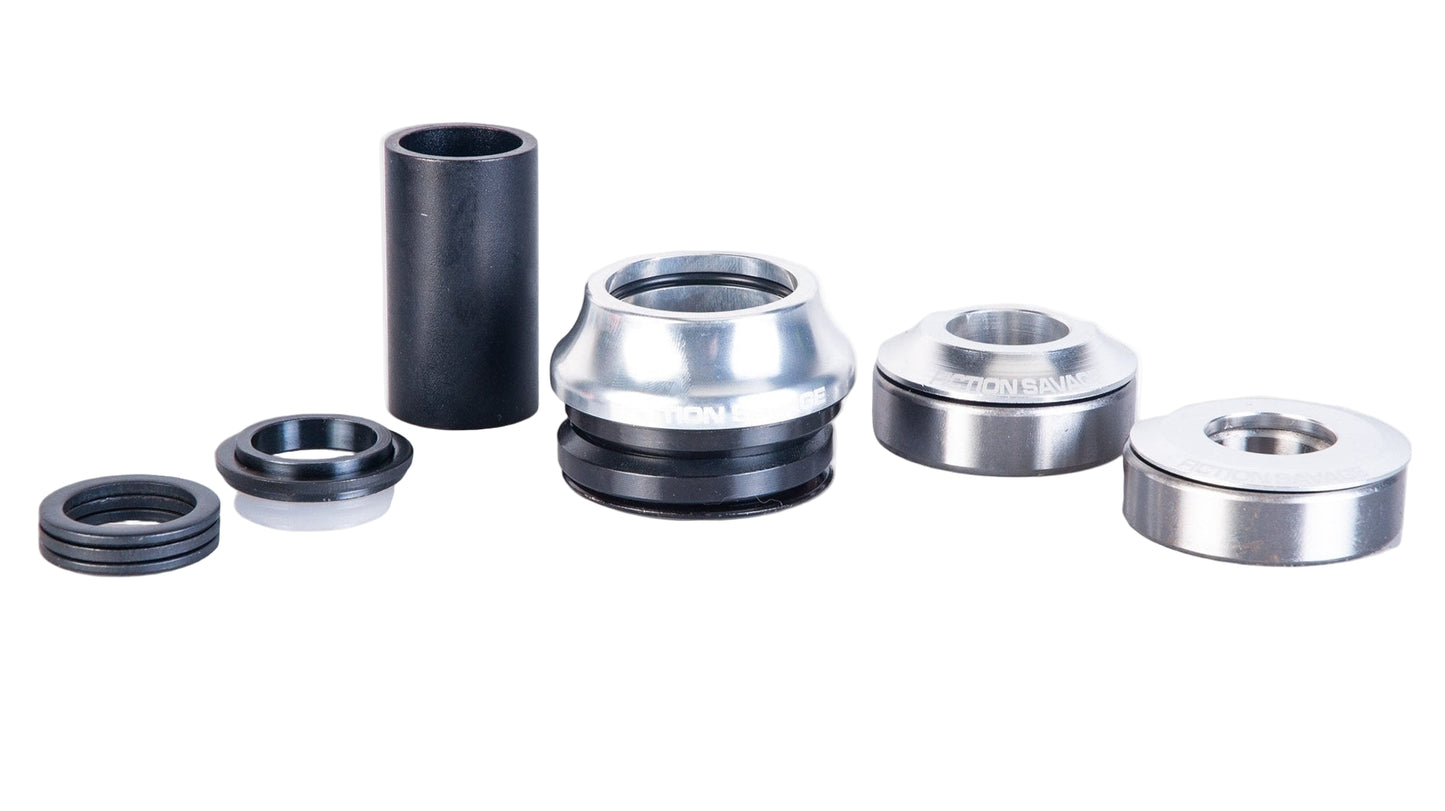 Conjunto de dirección y pedalier intermedio Fiction Savage: 19 mm y 22 mm