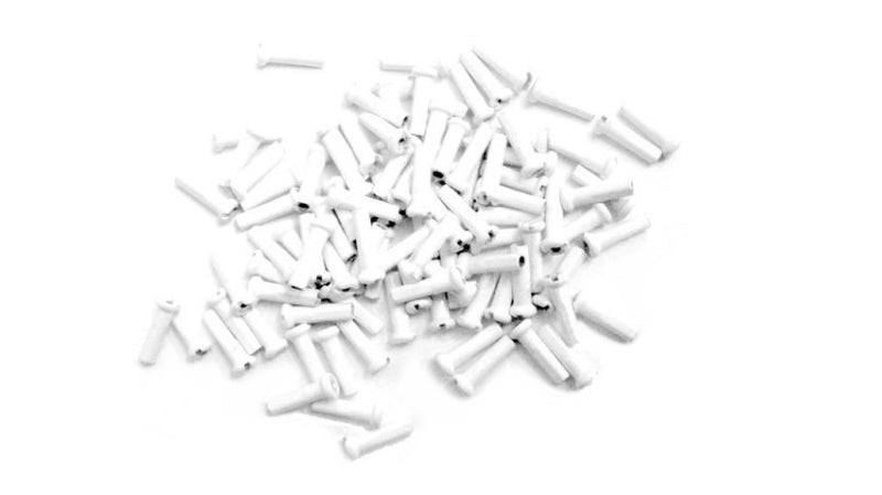 Society White Alloy Spoke Nipples (16mm)