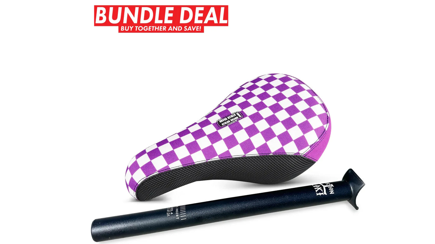 Stolen Fast Times Lavendar & White Pivotal Seat & 150mm or 300mm Post Combo