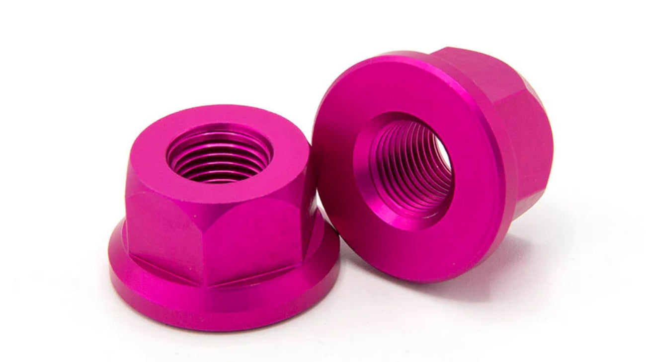 Theory Alloy Axle Nuts - 3/8" & 14mm