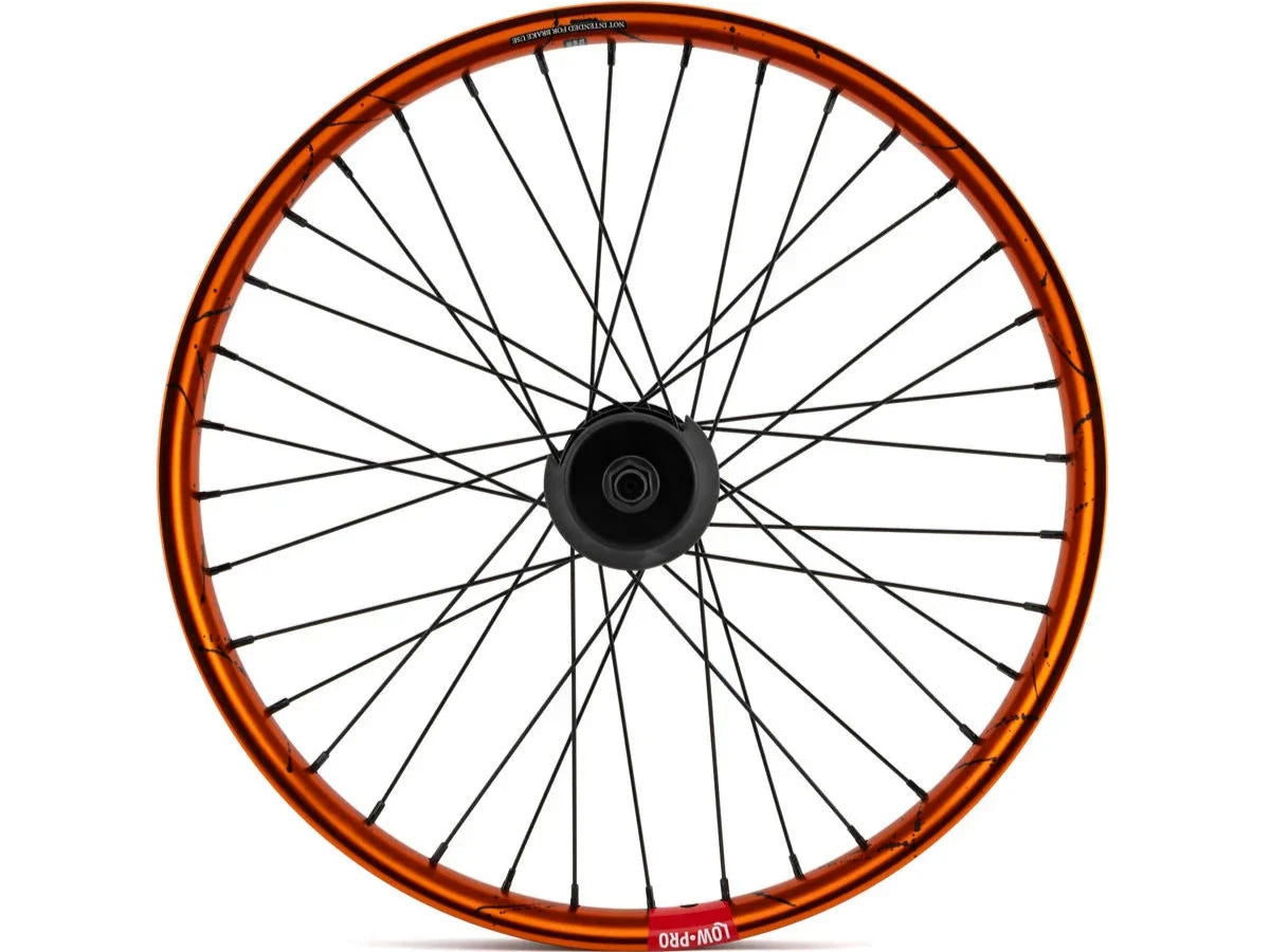 Stolen Low Pro Street Orange/Black Splatter Cassette Wheel RHD