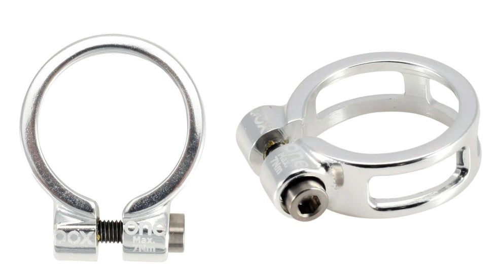 Abrazadera de asiento fija Box One con perno de titanio (25,4 mm y 31,8 mm)
