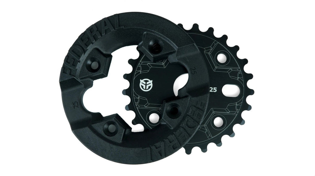 Protector de impacto federal y rueda dentada