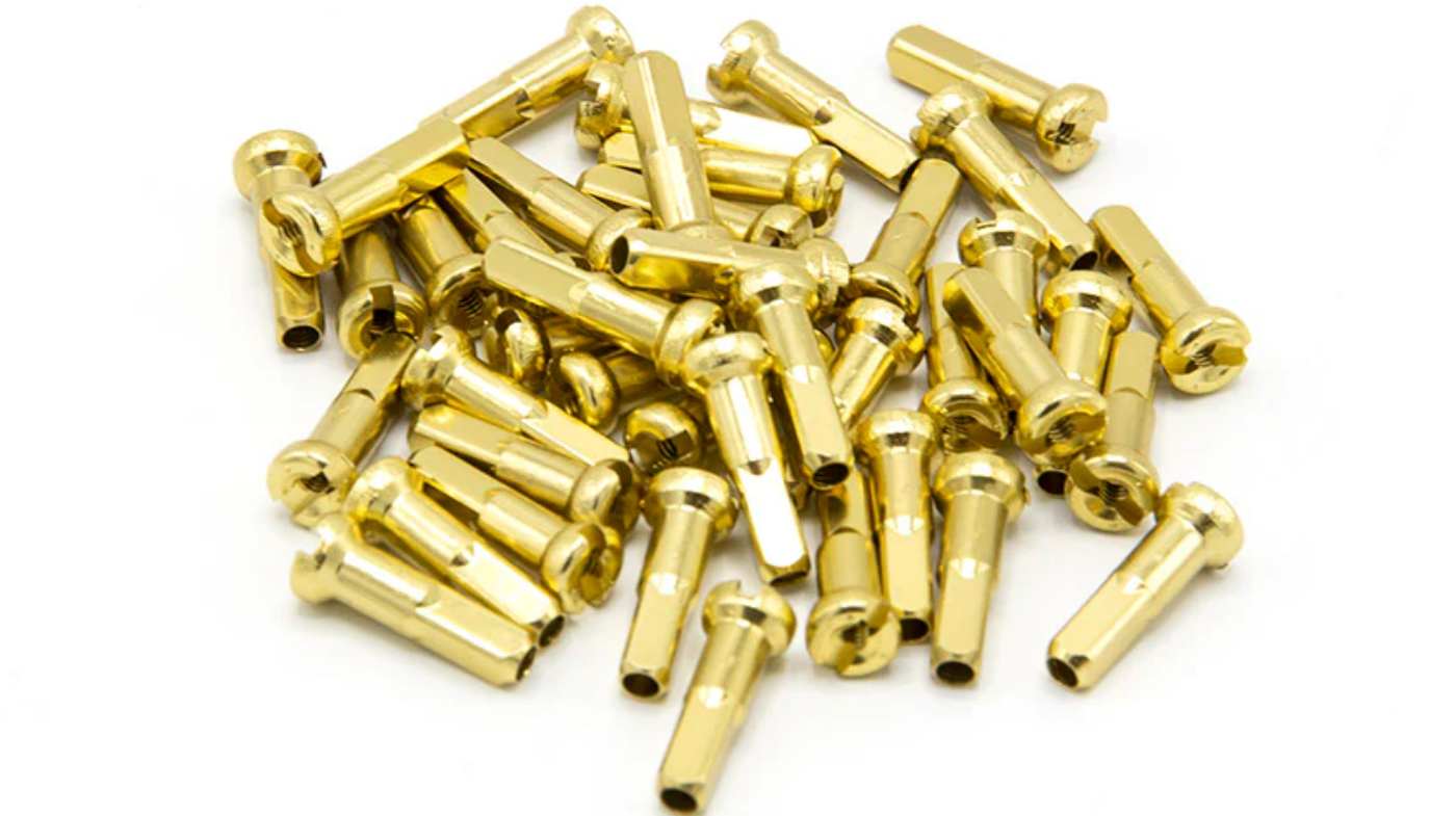 Merritt Brass & Alloy Spoke Nipples (16mm)