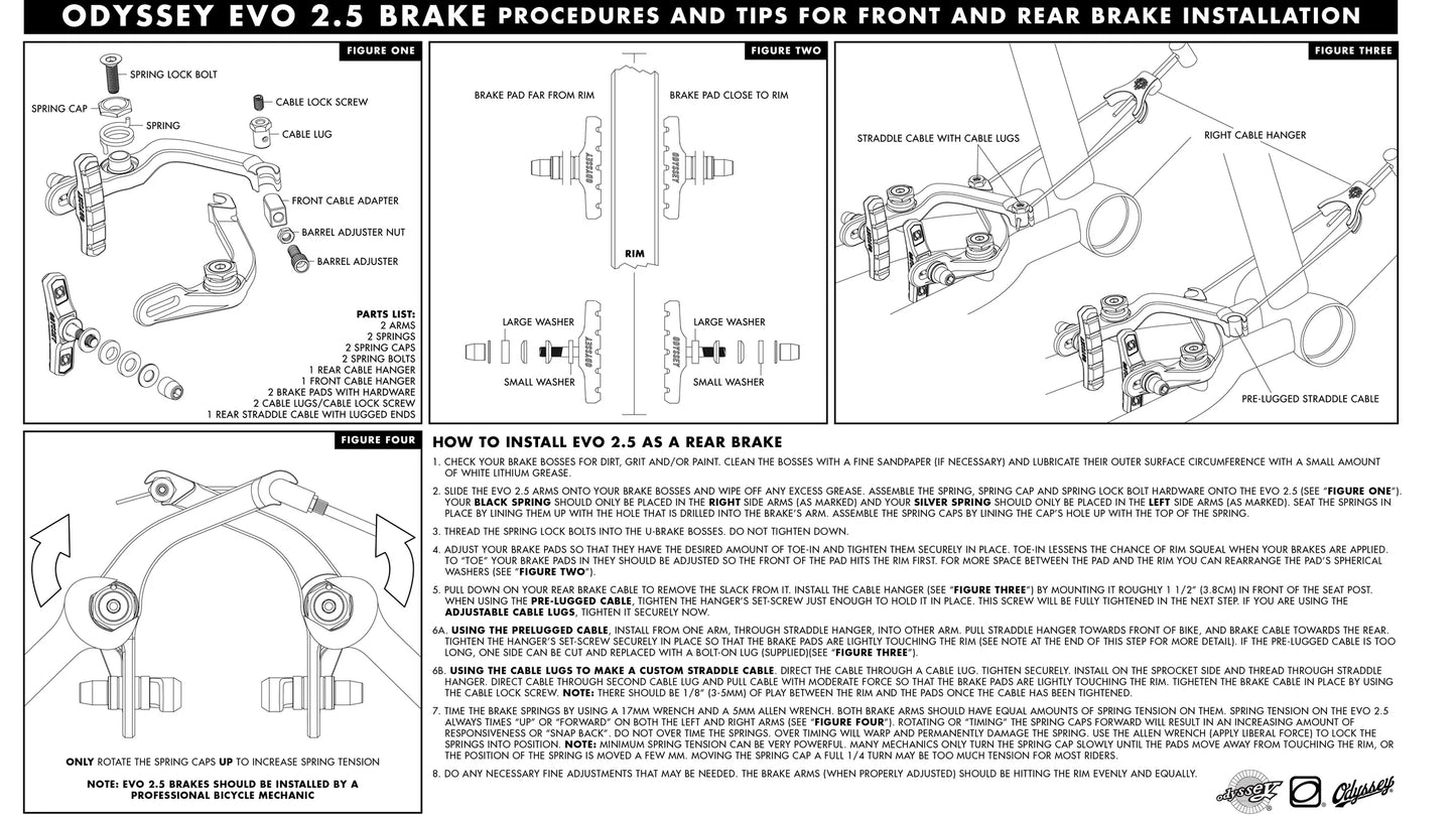 Frenos Odyssey Evo 2.5