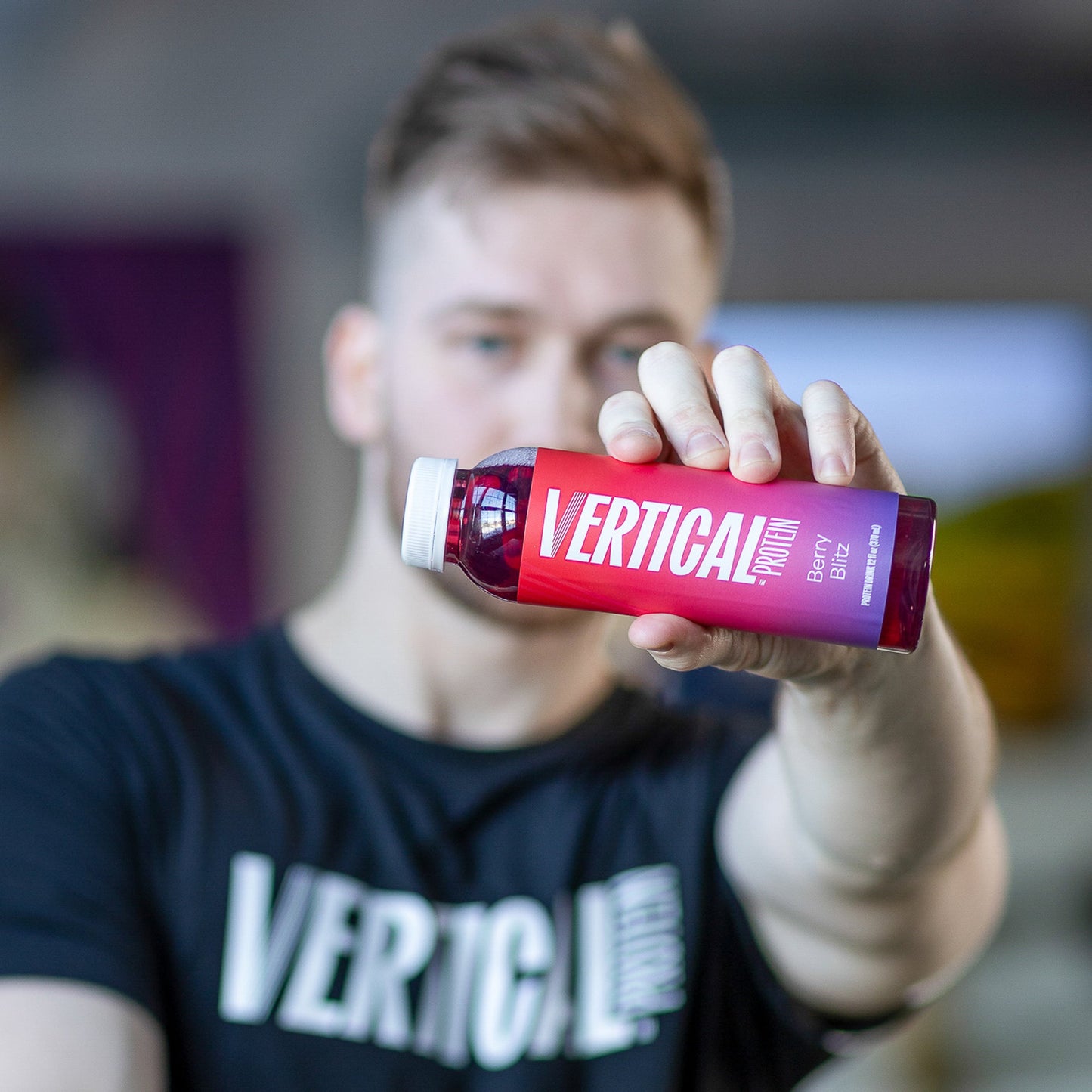 Vertical Protein Berry Blitz Protein Water - 12 Pack