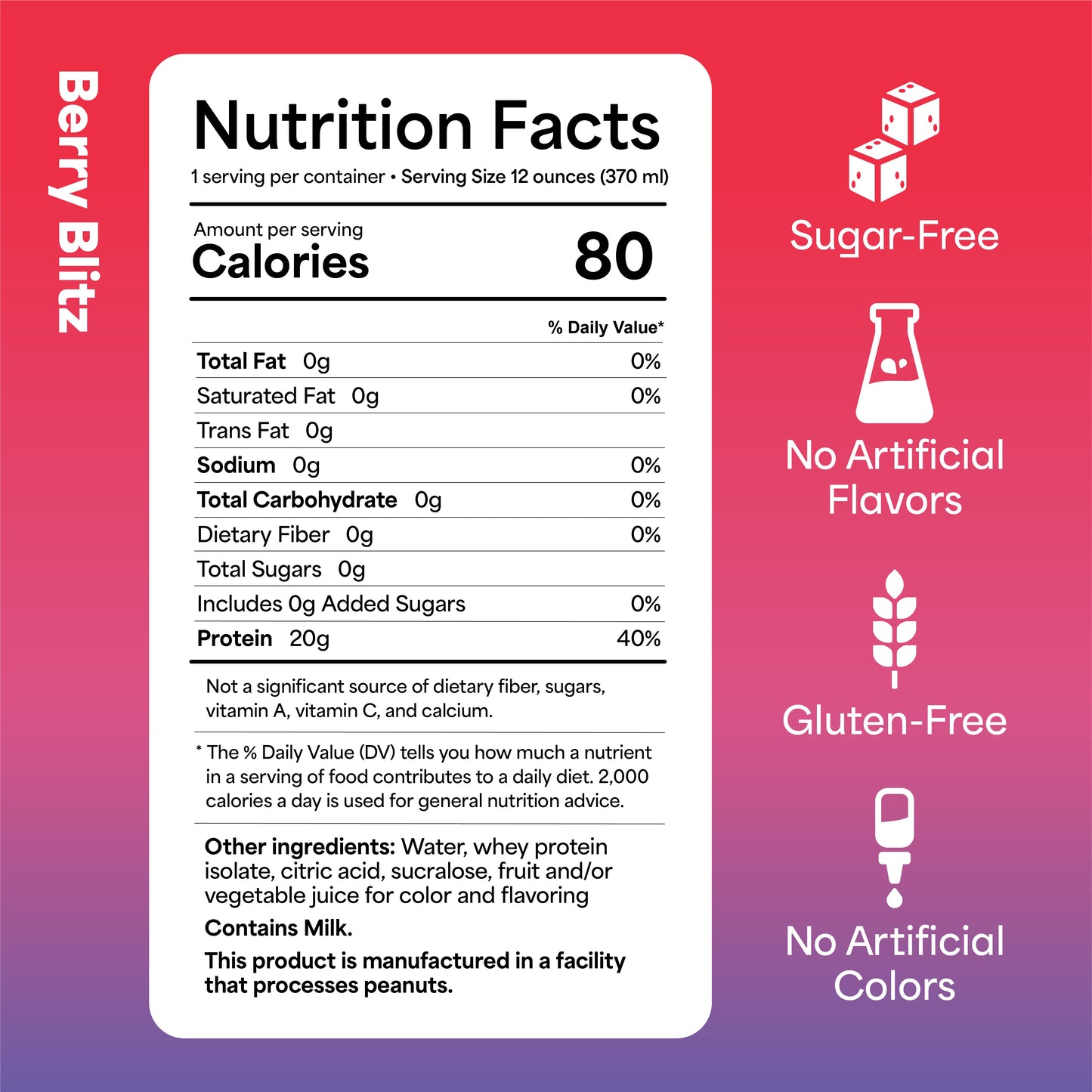 Vertical Protein Water Variety Pack - 12 Pack