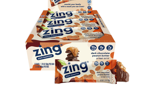 Zing Dark Chocolate Peanut Butter Nutrition Bars