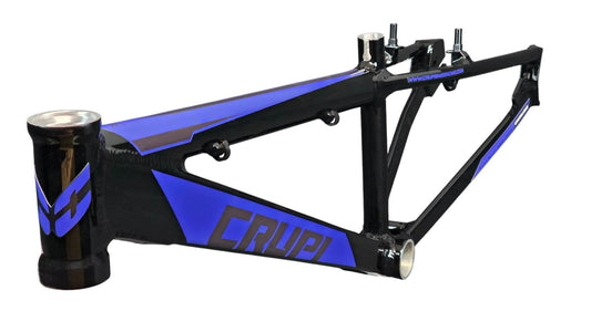 Crupi Mini Cruiser Frame Black with Blue Graphics