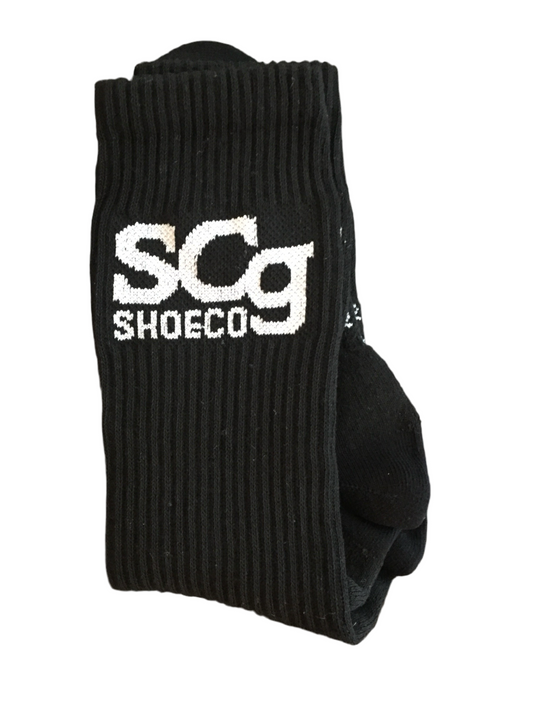 Calcetines SCg Premium - Negro con logotipo blanco