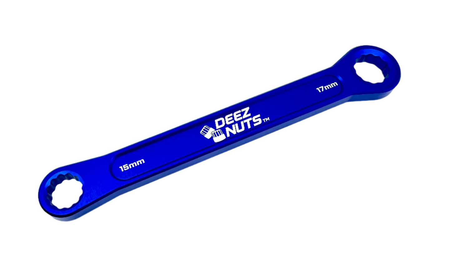 Billet BMX Deez Nuts Axle Nut Wrench 15mm & 17mm