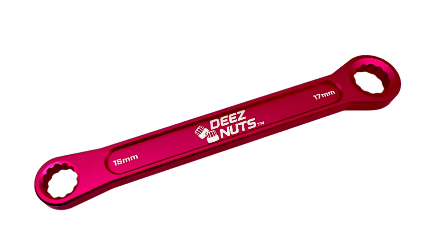 Billet BMX Deez Nuts Axle Nut Wrench 15mm & 17mm