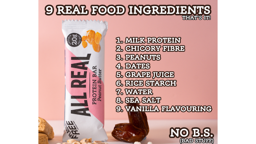 All Real Peanut Butter Protein Bars