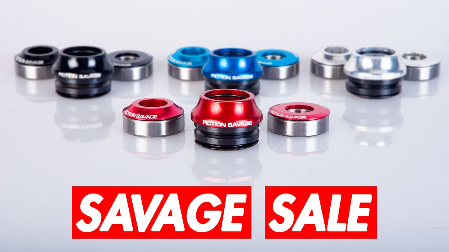 Conjunto de dirección y pedalier intermedio Fiction Savage: 19 mm y 22 mm 