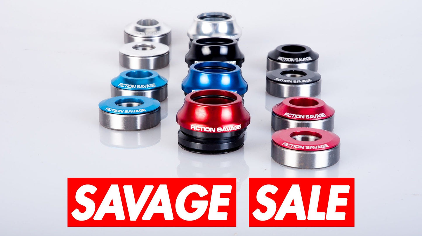 Conjunto de dirección y pedalier intermedio Fiction Savage: 19 mm y 22 mm 