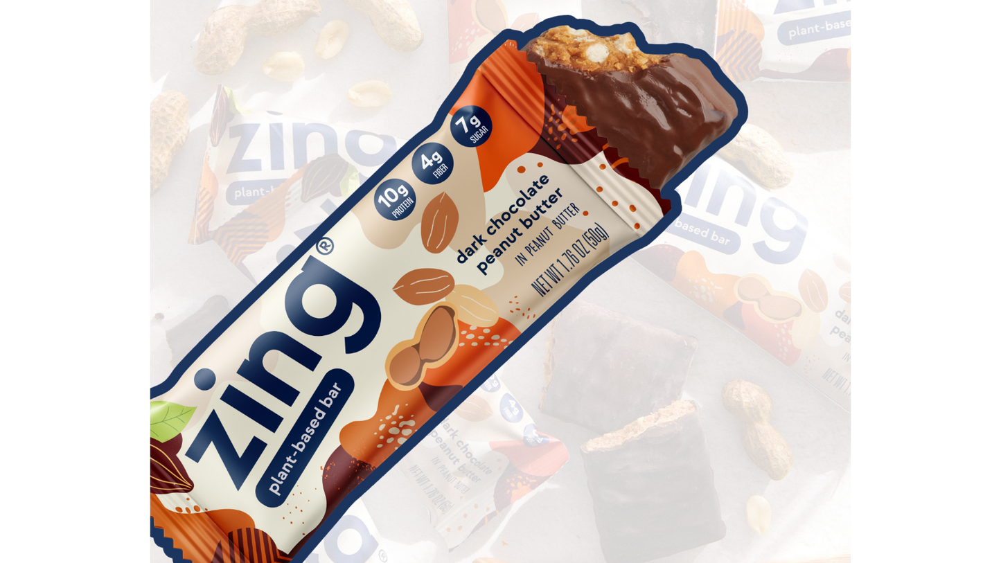 Zing Dark Chocolate Peanut Butter Nutrition Bars