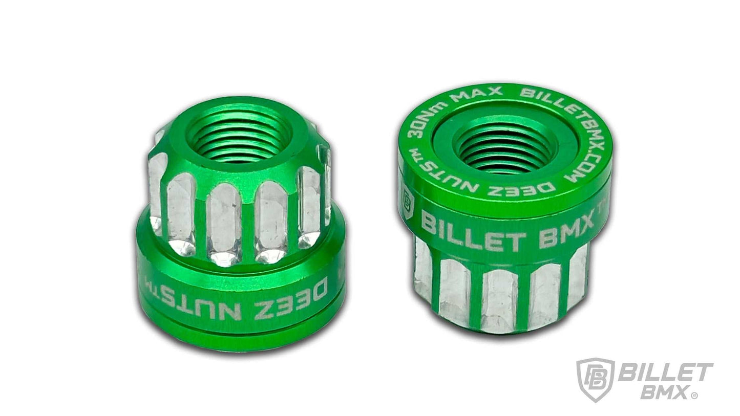 Billet BMX Deez Nuts 12 Point Axle Nuts 3/8"-26tpi (2-Pack)