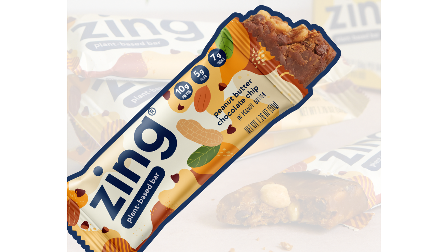 Zing Peanut Butter Chocolate Chip Nutrition Bars