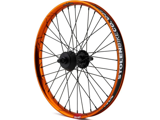 Stolen Low Pro Street Orange/Black Splatter Cassette Wheel RHD