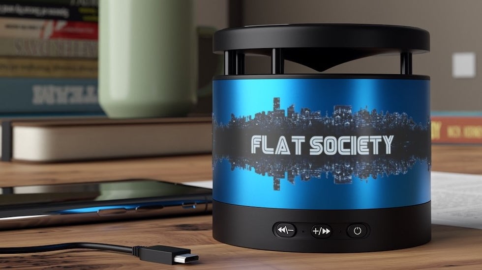 FlatSociety Jam-Can Speaker w/ Wireless Charging
